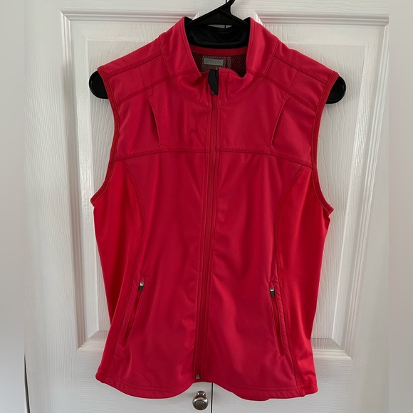 ATHLETA Size X Small Pink Vest Jacket Reflective - Picture 3 of 9